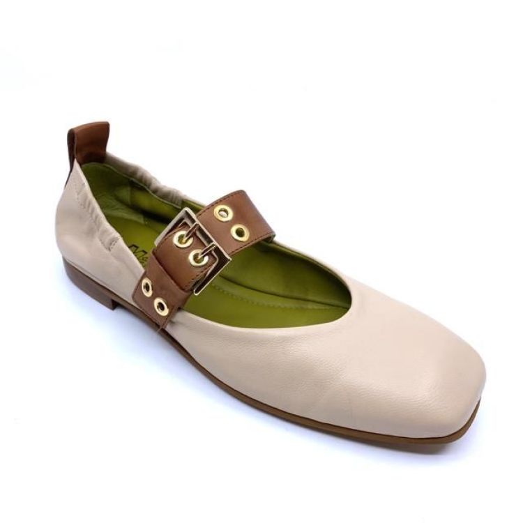  (9216 nappa ecru vitello cuoio) - K De Lathauwer Schoenen (Aalst)