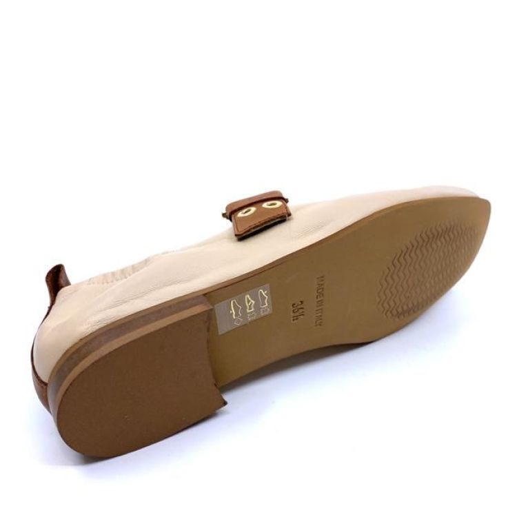  (9216 nappa ecru vitello cuoio) - K De Lathauwer Schoenen (Aalst)