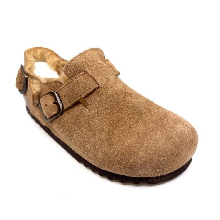  (Fae backstrap suede taupe) - K De Lathauwer Schoenen (Aalst)